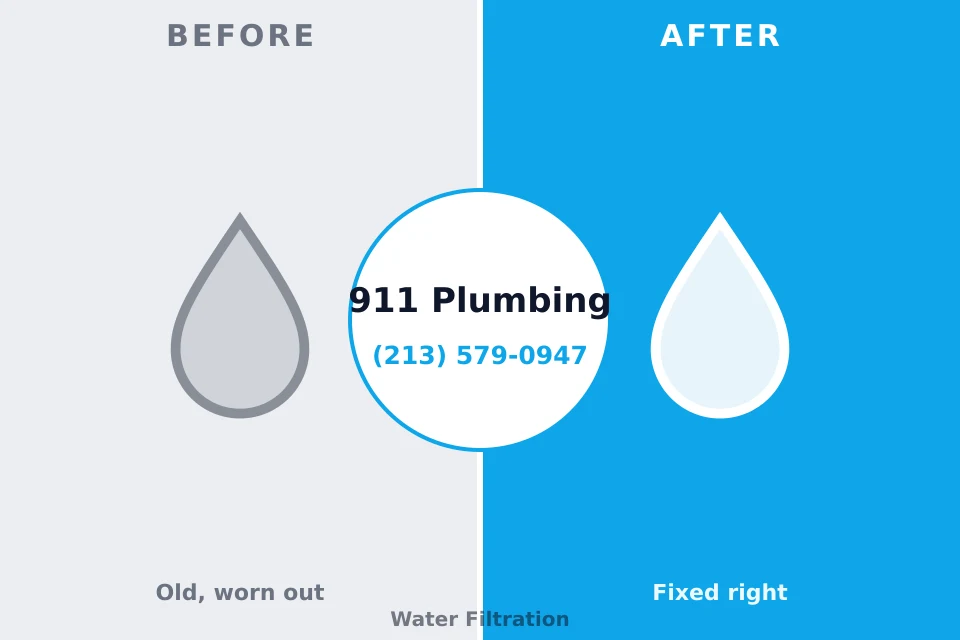 Before and after: plumbing company White Oak, TX